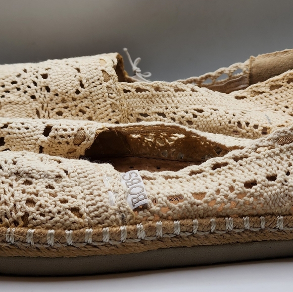 NWT Bobs lace crochet loafer Casual shoes 10 Natural Douly Flats cream Cottage - Picture 5 of 14